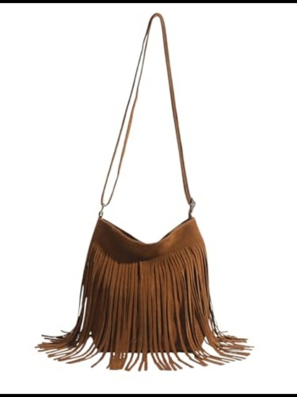 Fringe Crossbody Bag Hobo Tassel Adjustable Strap Women's Western Hippie
